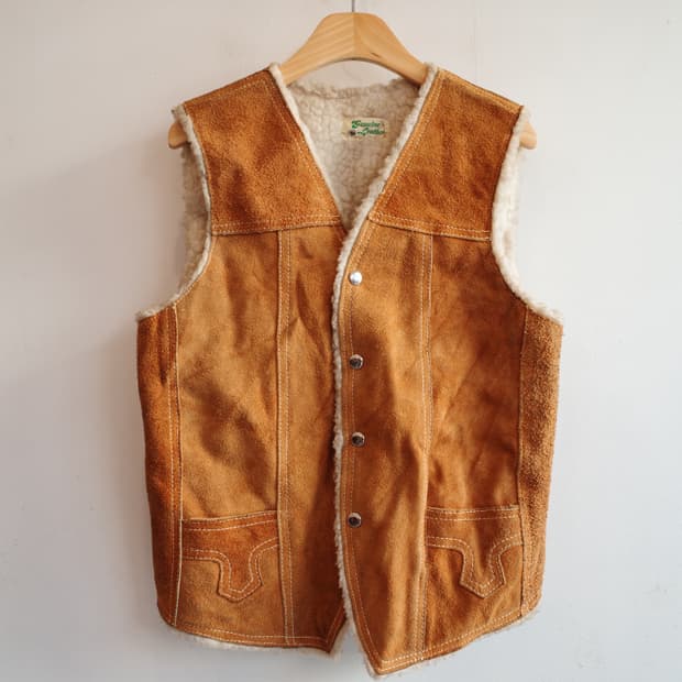 Genuine Leather 리얼 스웨이드 웨스턴 베스트