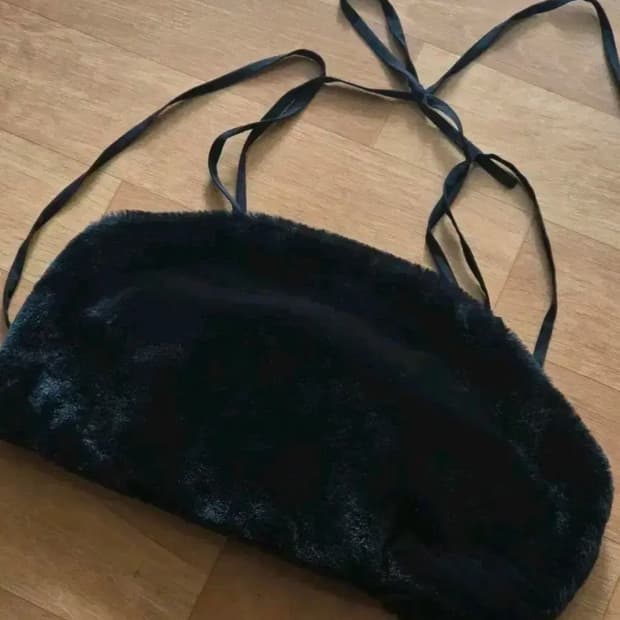 빈티지 퍼 크롭 뷔스티에 갸루 보헴서 쓰리타임즈 스컬프터 플노팔