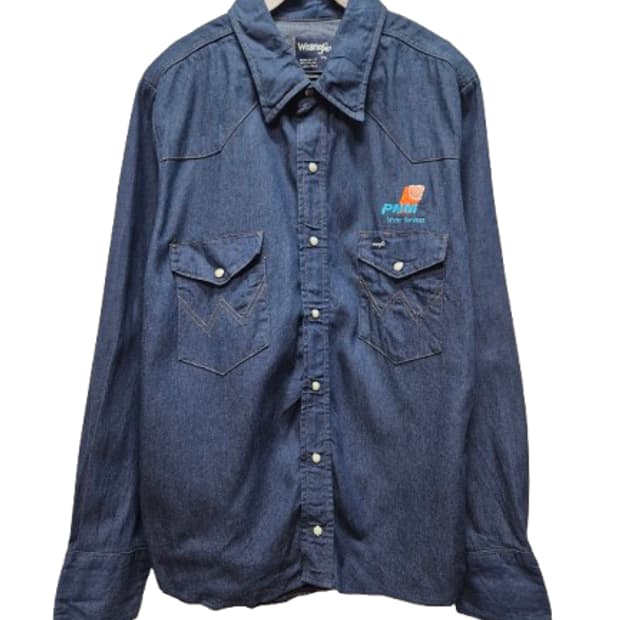 랭글러 웨스턴 데님셔츠