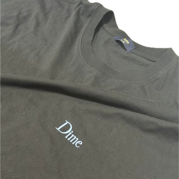 [XL] Dime 스몰 로고 티셔츠 블랙