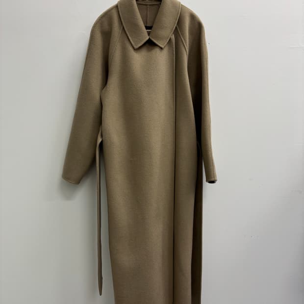 ORE 오어 퓨어 울 로브 롱 코트