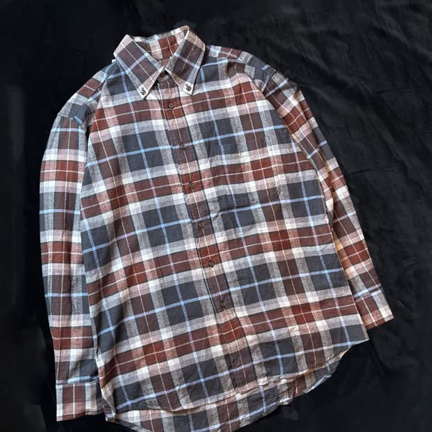 일본빈티지 OAK VALLEY  체크 셔츠