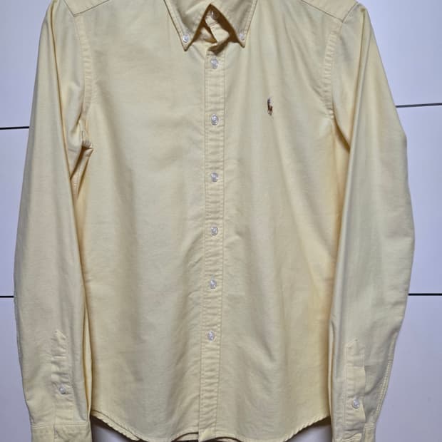 로렌 랄프로렌 여성 엘로우 옥스포드 셔츠