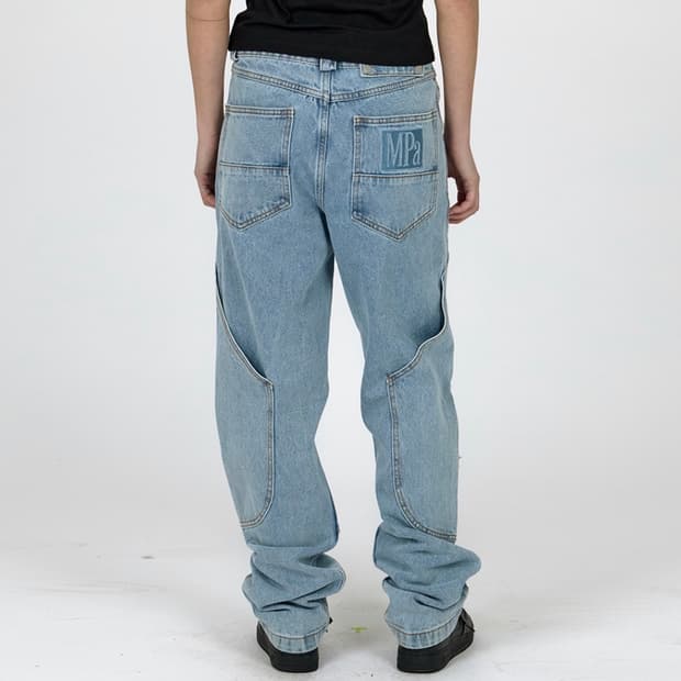 MPa CALF POCKET PANTS (STEEL BLUE)
