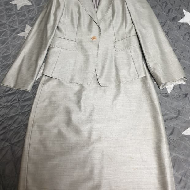 DECO 데코 실크혼방 클래식 스커트 정장 셋업 (M)