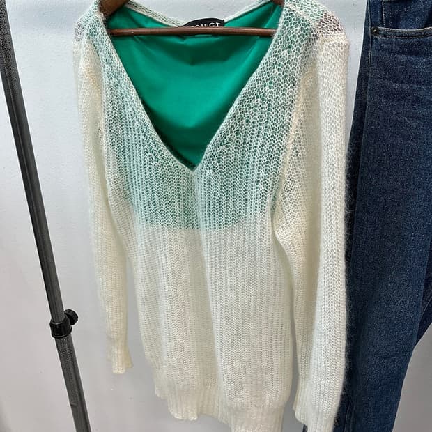 여)  y/project 알파카 레이어드 니트 