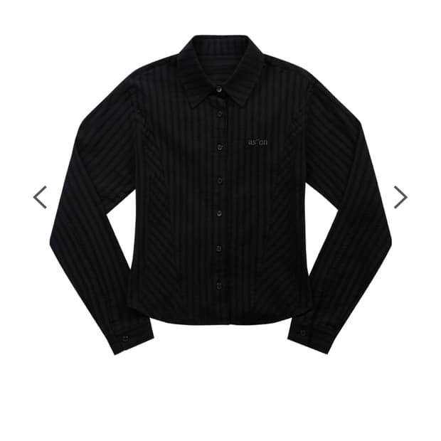 애즈온 NIKO CORSET SHIRT / BLACK  