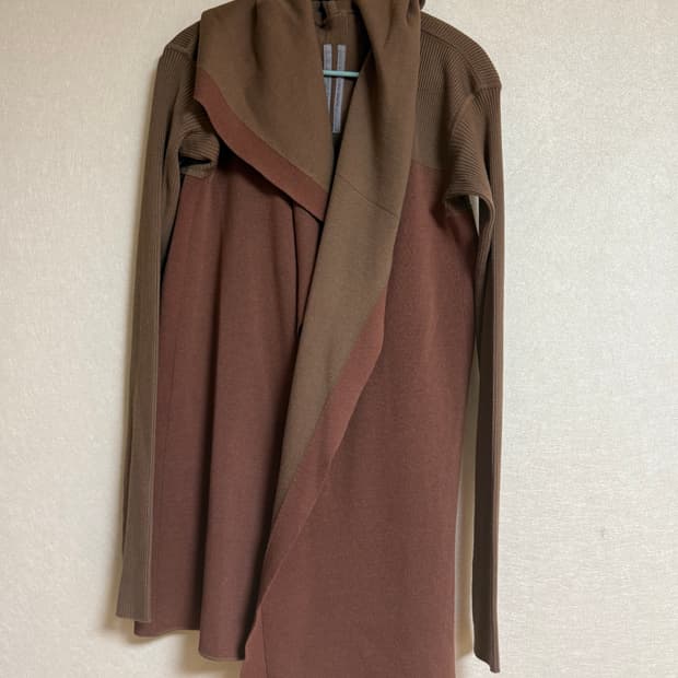 릭오웬스 글리터 17FW 어세신 후드 롱슬리브 가디건