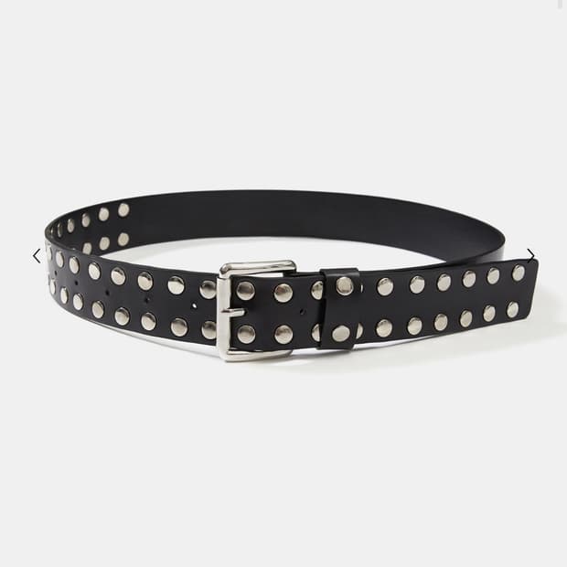LCDC 더블 스터드 레더 벨트