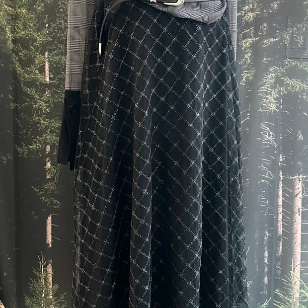 Black Long sha skirt