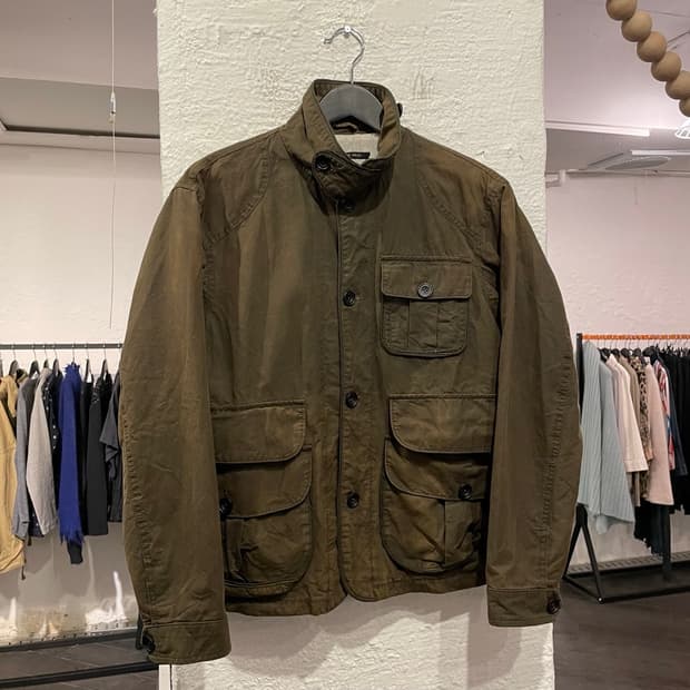  크리스찬 포 왁스드 코튼 자켓