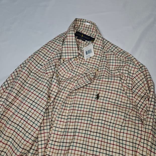 (새상품) 폴로 랄프로렌 크림레드 셔츠 클래식핏 L