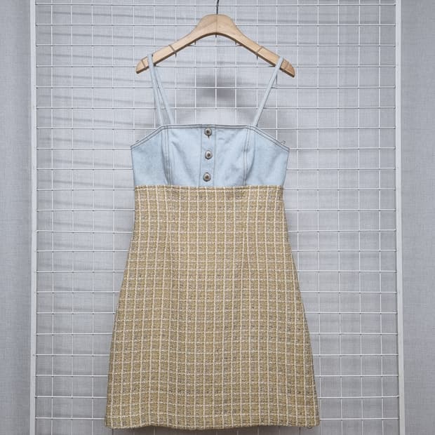 산드로 트위드원피스 청원피스