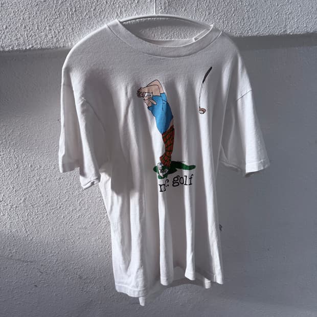 80s USA fruit of the room golf t-shirt