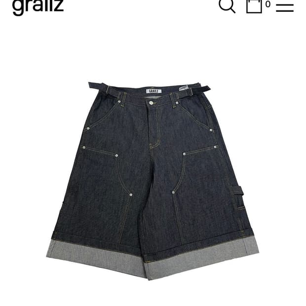 [GRAILZ  X KOIN SEOUL] 카펜터 버뮤다 데님 팬츠