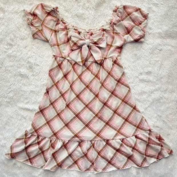 리즈리사 딸기초코 왕리본 원피스 아가일 큐롯 히메갸루 라떼갸루 짜잔씨