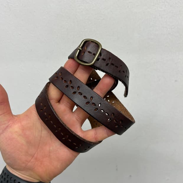 리바이스 슬림 레더 벨트