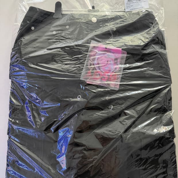 앤더슨벨 유니섹스 더블웨이스트 워크 와이드 레그진