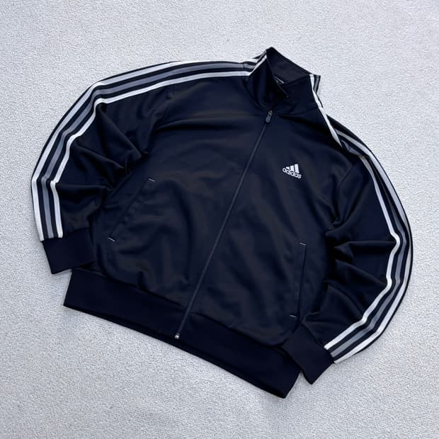 100 아디다스 남성 올드스쿨 그레이 트랙 집업 자켓 0612E2