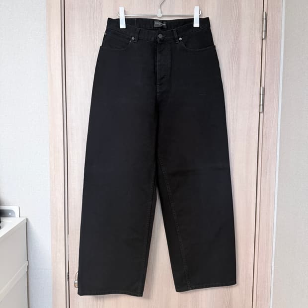 [S] 발렌시아가 배기 팬츠 블랙