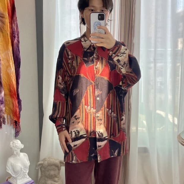 90s 빈티지 덕 앤 체인 클래식 셔츠