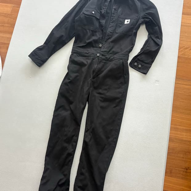 칼하트 점프수트 블랙, XS