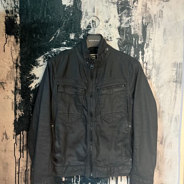 G-star raw waxed demin rider jacket