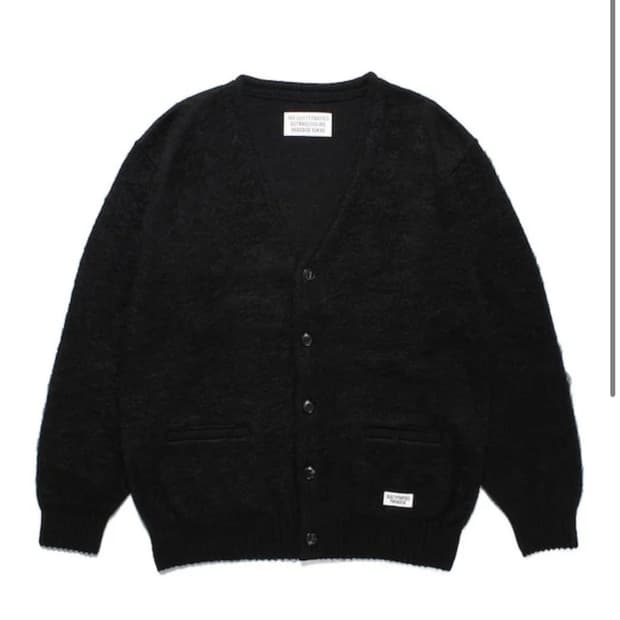 [M] 22FW 와코마리아 모헤어 가디건 블랙