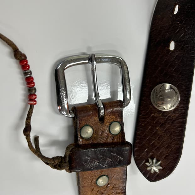 VISVIM 올드비즈빔 콘초 커스텀 가죽 벨트