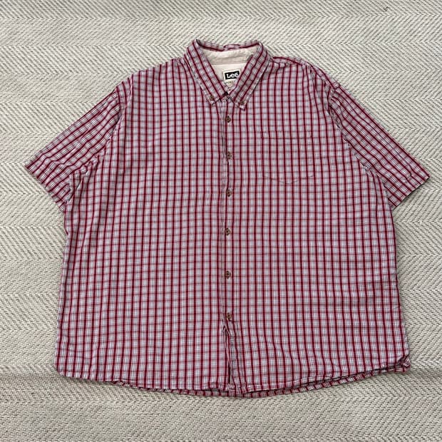 리 체크 하프셔츠 r3918