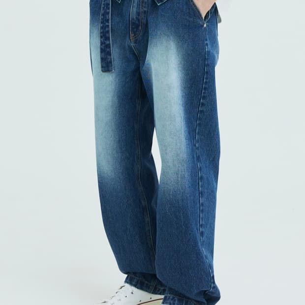 신앤리 디테쳐블 더블데님팬츠