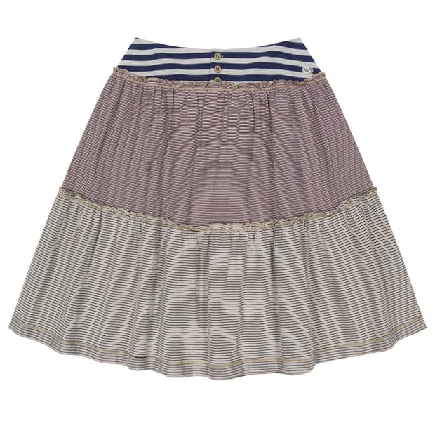 코이세이오 컬러드 스트라이프 스커트 베이지