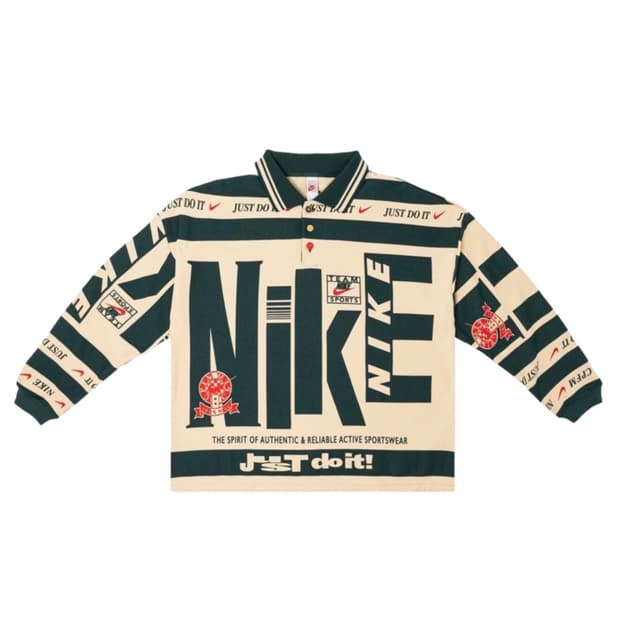 나이키 x CPFM 롱슬리브 폴로 내츄럴 - 아시아