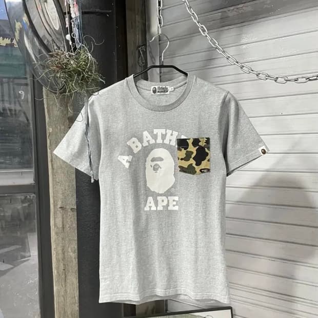 베이프 카모 포켓 반팔티 