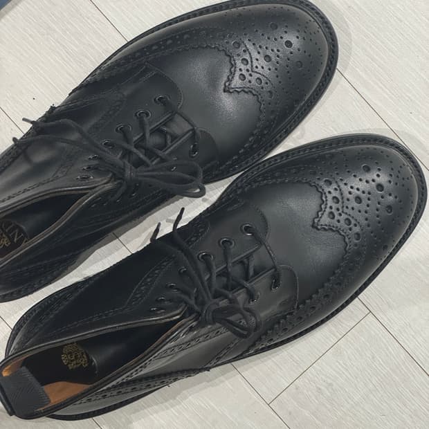 [UK8] 샌더스 첼튼햄 컨트리 부츠 블랙 🇬🇧