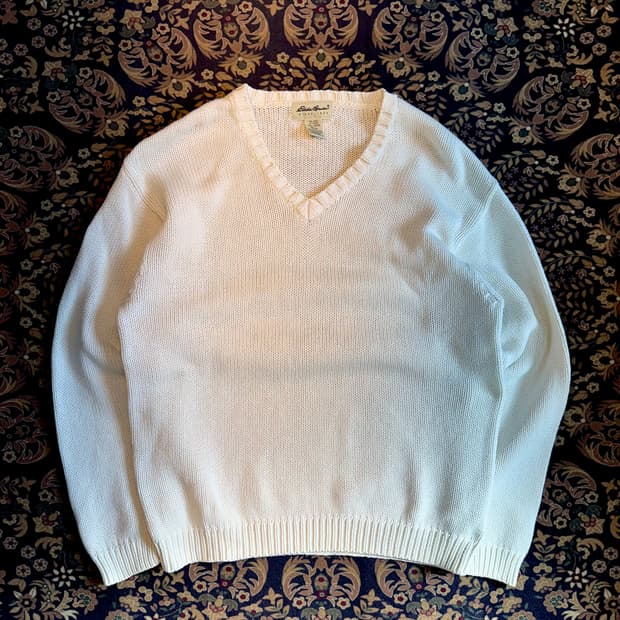 에디바우어 헤비 코튼 니트 스웨터