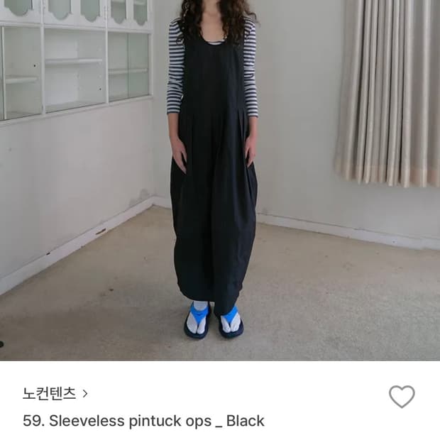 노컨텐츠 핀턱 원피스