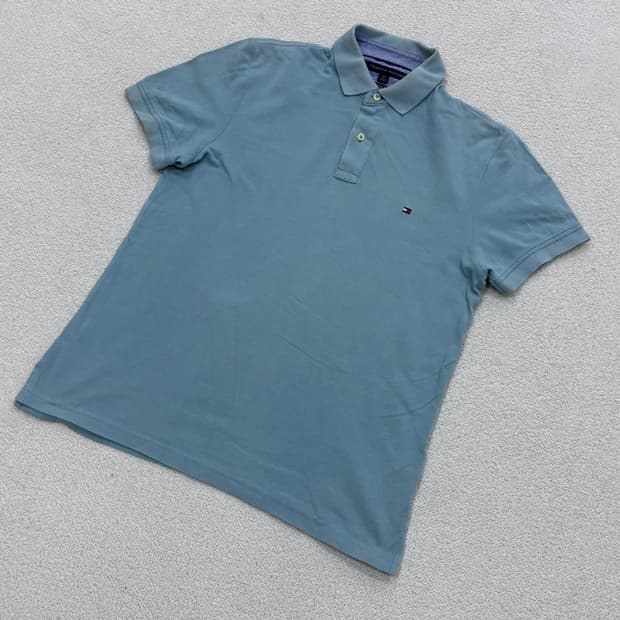 S 타미힐피거 남성 반팔 카라 티셔츠 0319E