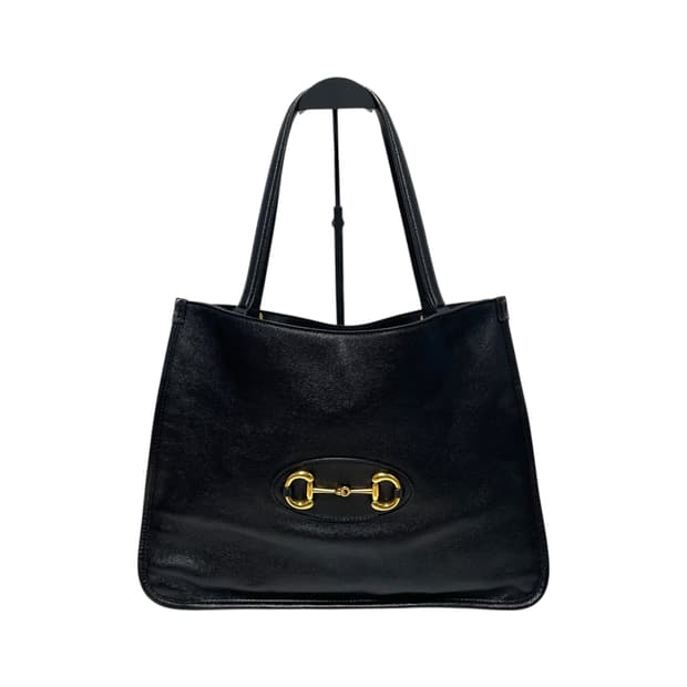 구찌 623694 블랙 1955 홀스빗 토트백 겸 숄더백H00281