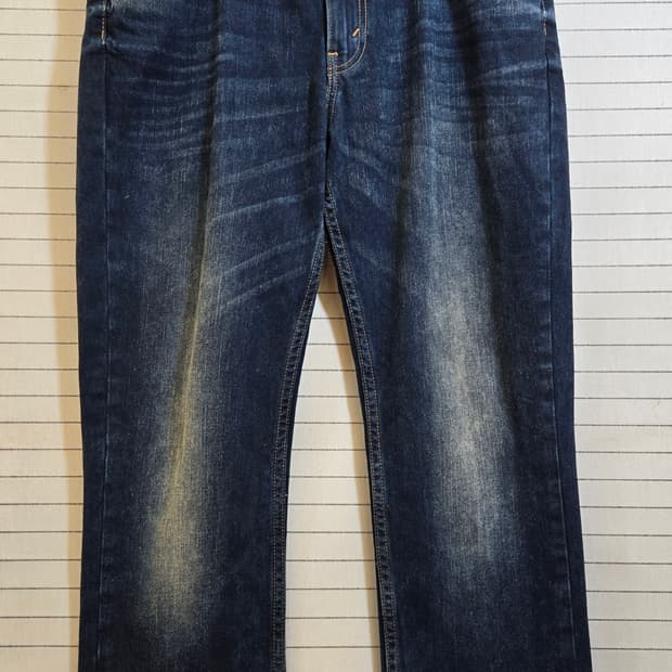 리바이스 워싱 데님바지 