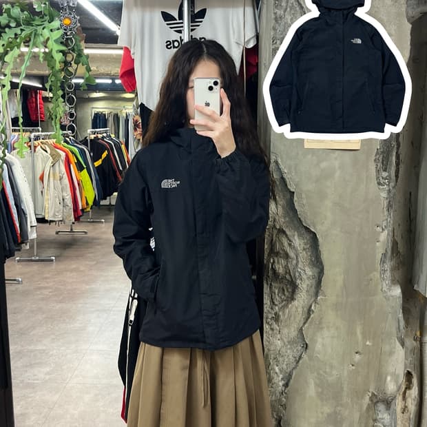 노스페이스 바람막이 블랙 85 #csz1784