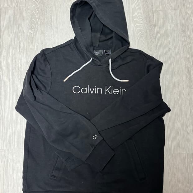 캘빈클라인 블랙 후드티