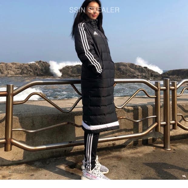 아디다스 롱 패딩