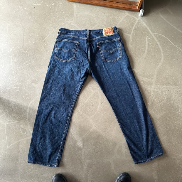 리바이스 505 레귤러핏 데님 팬츠 w36