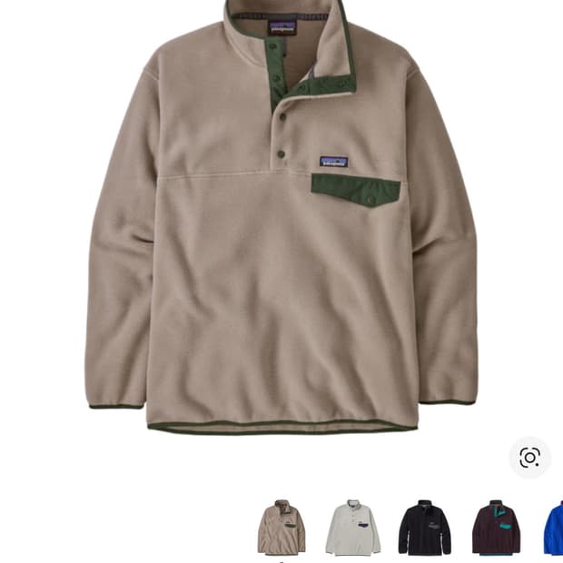 파타고니아 신칠라 스냅-T 플리스 풀오버 씨버드그레이