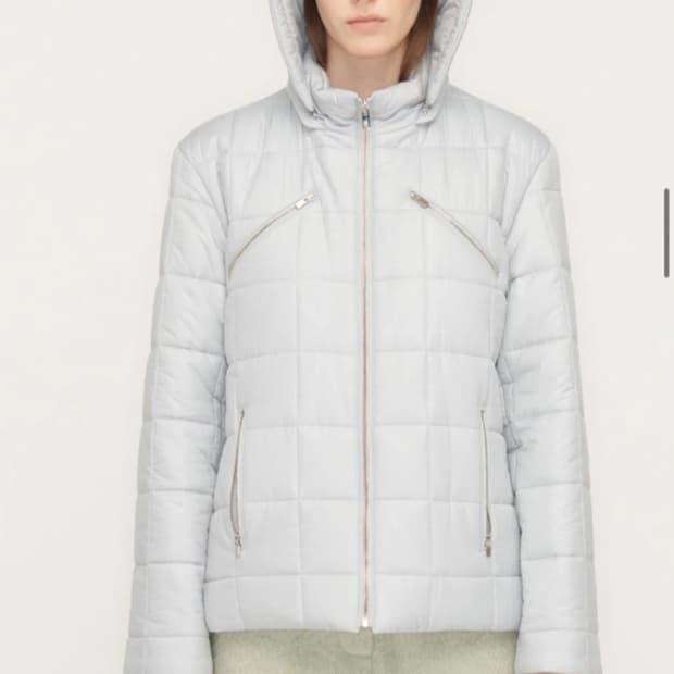 오픈와이와이 경량 후드 패딩 스카이블루