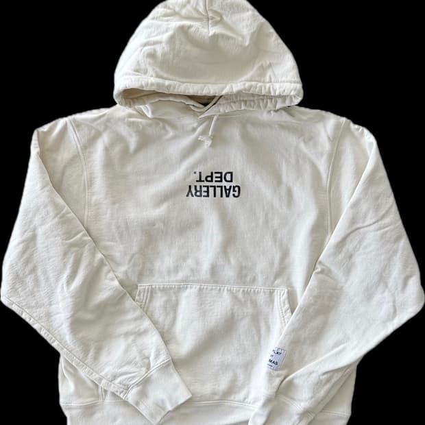 [갤러리 디파트먼트 | L] 크림 후디 플레인