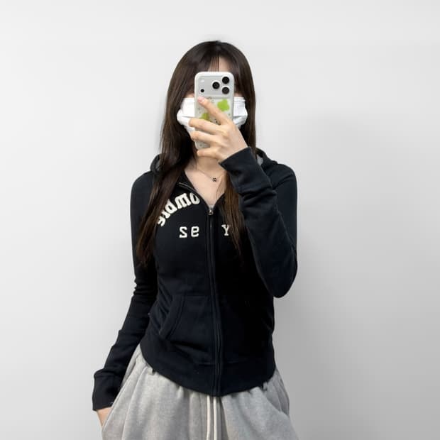 아베크롬비 아치 로고 후드집업 네이비