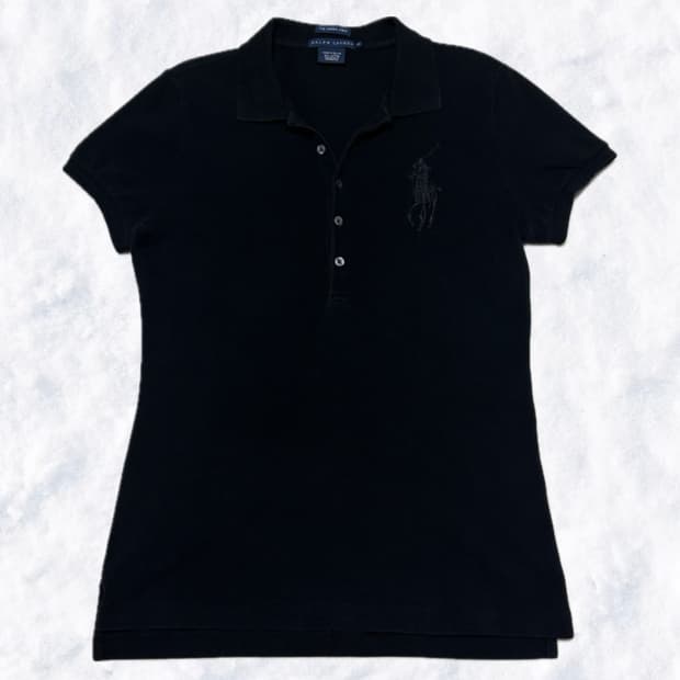 폴로 랄프로렌 빅포니 올블랙 반팔 