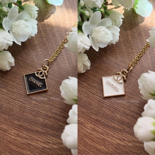 샤넬 다이아몬드 골드 목걸이